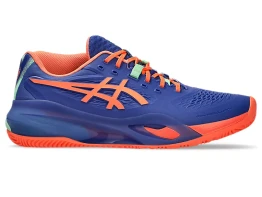 CALZADO ASICS GEL MEN RESOLUTION X DARK COBALT VIVID CORAL