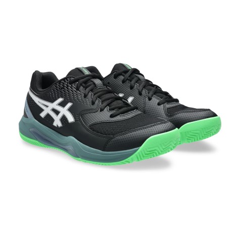 CALZADO ASICS MEN GEL DEDICATE 8 CLAY BLACK VITAL GREEN